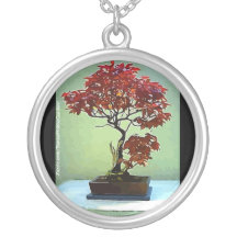 Japanese Maple Personalized Necklace