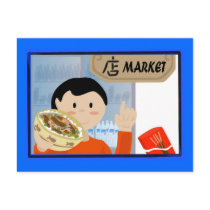 Japanese Market Postcard