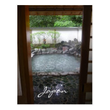 japanese onsen postcard