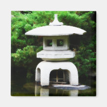 Japanese Pagoda Lantern Style Garden Statue Magnets