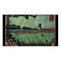 Japanese Painting c. 1800's Business Cards