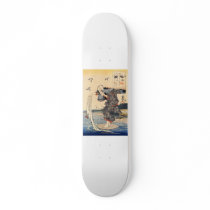 Japanese Painting c. 1800's Skate Board
