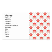 Japanese Pretty(Kawaii) Flower Business Cards