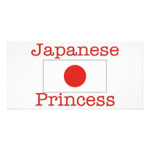 Japanese Princess Customized Photo Card