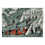 Japanese Red Cross taking care of enemy soldiers Greeting Cards