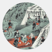 Japanese Red Cross taking care of enemy soldiers Stickers