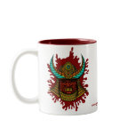 Japanese samurai helmet cool coffee mug