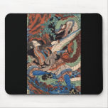Japanese Samurai Painting c. 1800's Mousepads