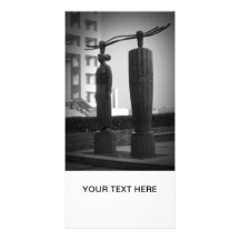 Japanese sculptures custom photo card