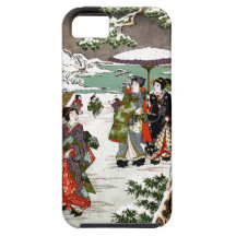 Japanese Snowscape iPhone 5 Cases
