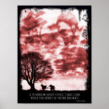 Japanese Spirit Poster (red)