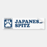 Japanese Spitz Blue Bumper Stickers