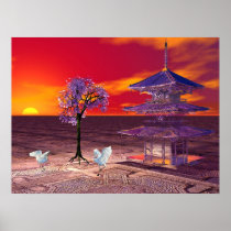 Japanese Sunset Posters