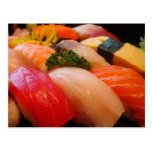 Japanese sushi roll sashimi hipster Japan photo postcards