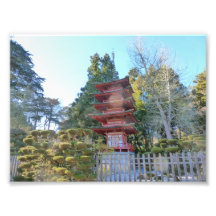 Japanese Tea Garden Pagoda Photographic Print