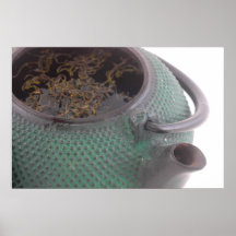 Japanese Teapot with Tea Photo Print