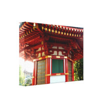 Japanese Temple Pagoda Wrapped Canvas Print