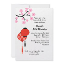 Japanese Themed Birthday Invitation