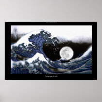 Japanese Tsunami Wave after Hokusai Art Poster