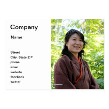 Japanese Woman Business Card Template