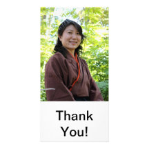 Japanese Woman Photo Greeting Card