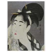 Japanese Women wiping her face Custom Flyer
