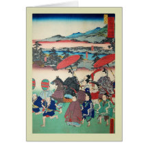 Japanese Woodblock Greeting Card
