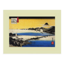 Japanese Woodblock Post Card
