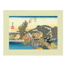 Japanese Woodblock Post Card
