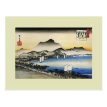 Japanese Woodblock Postcard