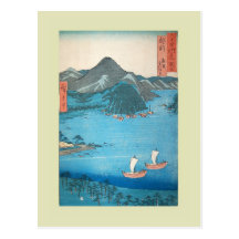 Japanese Woodblock Postcard