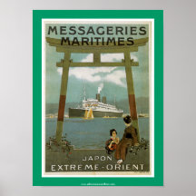 "Japon l'Extrême-Orient" Messegeries Maritimes Affiches