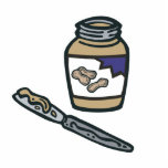 jar of peanut butter photo cutouts