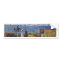Jardin a Sainte-Adresse by Claude Monet Bumper Sticker