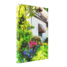 Jardin caché toile tendue sur châssis