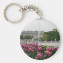 Jardin de Tuileries en fleur Porte-clé