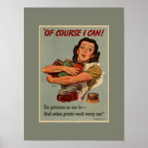 Jardin de victoire vintage naturellement je peux affiches