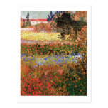Jardin fleurissant, Vincent van Gogh. Carte Postale