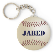 Jared Baseball Keychain by 369MyName