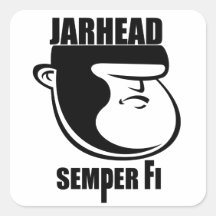 JARHEAD SQUARE STICKER