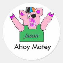 Jason, Ahoy Matey stickers