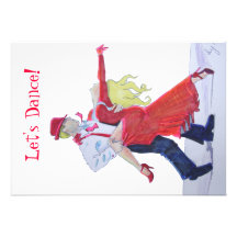 Jason Donovan Kristina Rihanoff Foxtrot Cartoon Invite
