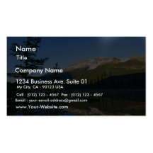 Jasper Lakes Reflections National Park Business Card