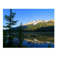 Jasper Lakes Reflections National Park Postcard
