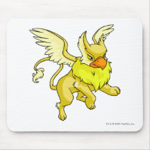 Jaune d'aire tapis de souris