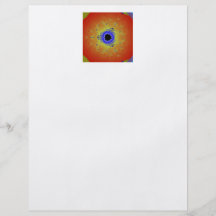 Jaune orange de mandala de fractale de paon prospectus