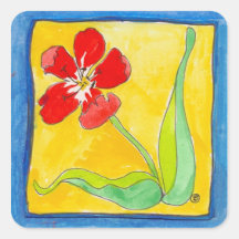 jaunty tulip sticker
