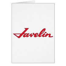 Javelin Emblem Greeting Card