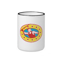 Javelin Throw Track and Field Athlete Mugs