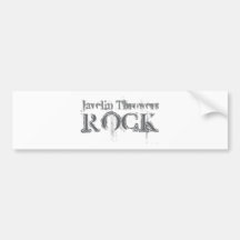 Javelin Throwers Rock Bumper Stickers